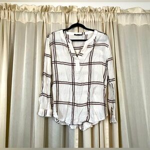 Plaid Pattern Blouse